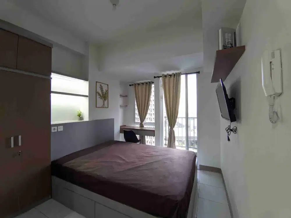 Disewa murah apartemen tokyo PIK tipe studio full furnish lantai rendah view pool langsung