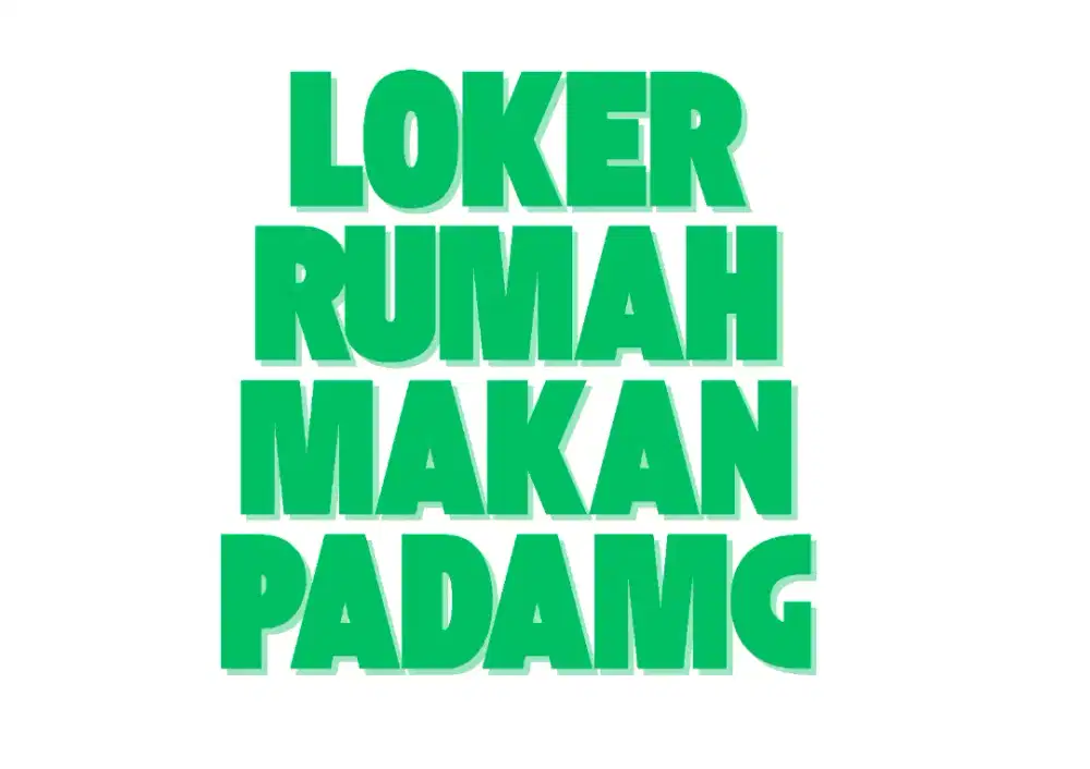 Dibutuhkan tukang masak padang