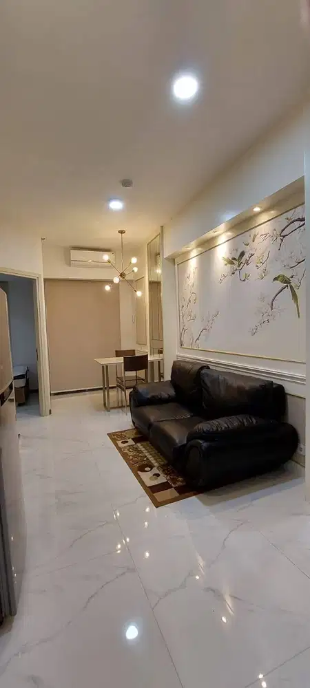 SEWA APARTEMEN BENSON TOWER TIPE 2BR LANTAI RENDAH FULL INTERIOR