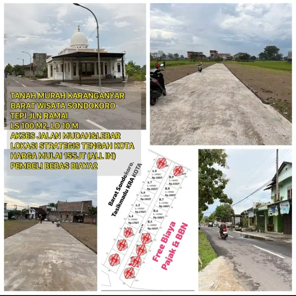 Dijual tanah kavling tasikmadu