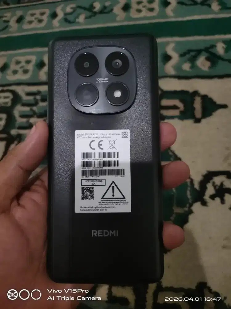 Xiaomi note 15 ram 6+6.1