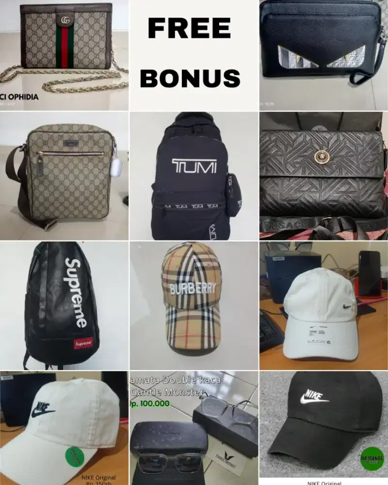Jual borongan tas branded rata2 italy