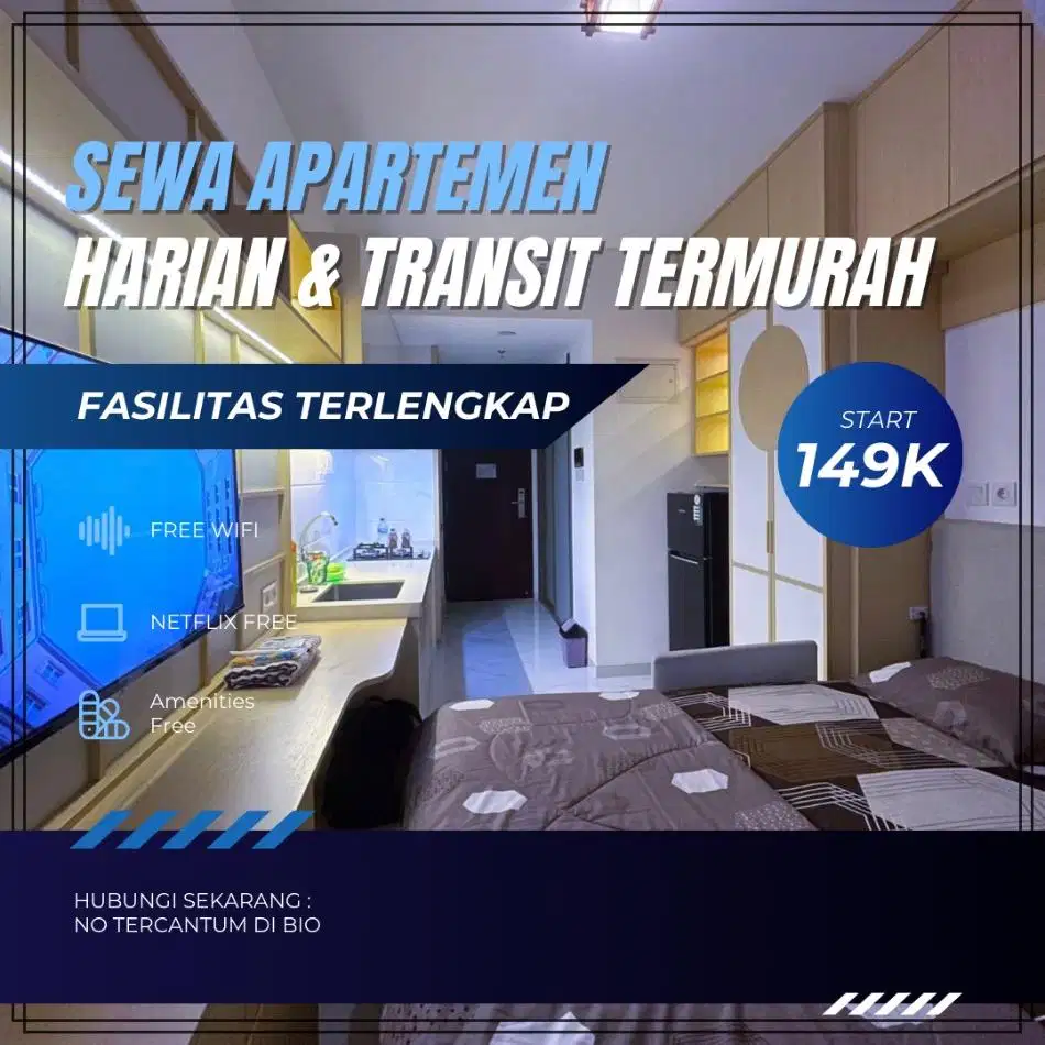 Sewa apartemen Harian/Transit Green Pramuka Termurah