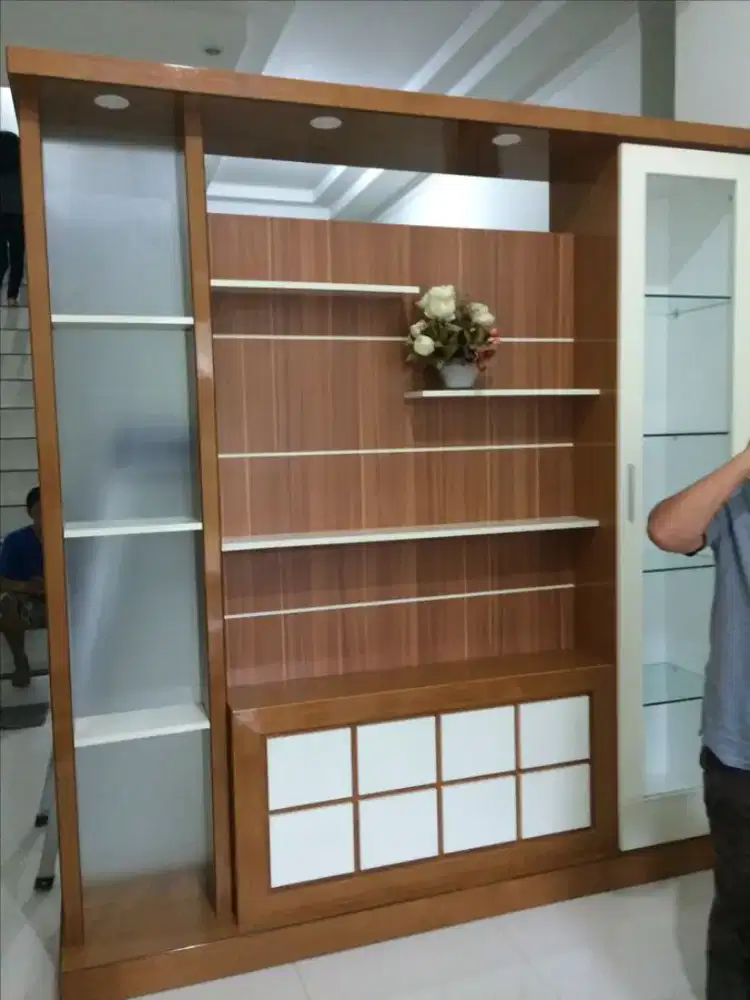 Rak Sekat Ruangan Buffet Custom Lampung