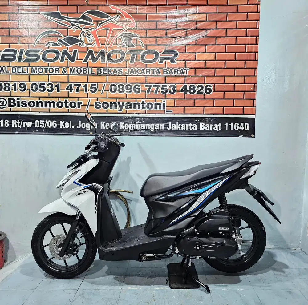 ISTIMEWA ! HONDA NEW BEAT CBS ESP LED 110 TAHUN 2025 PUTIH HITAM