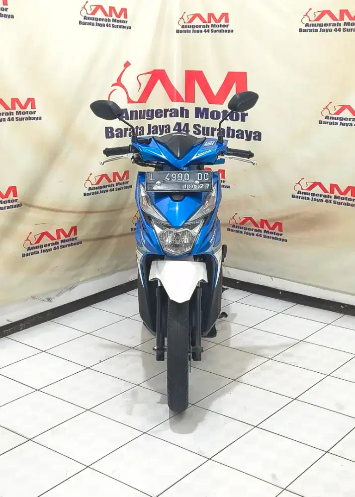 Honda Beat Eco Iss Tahun 2017 Biru Putih