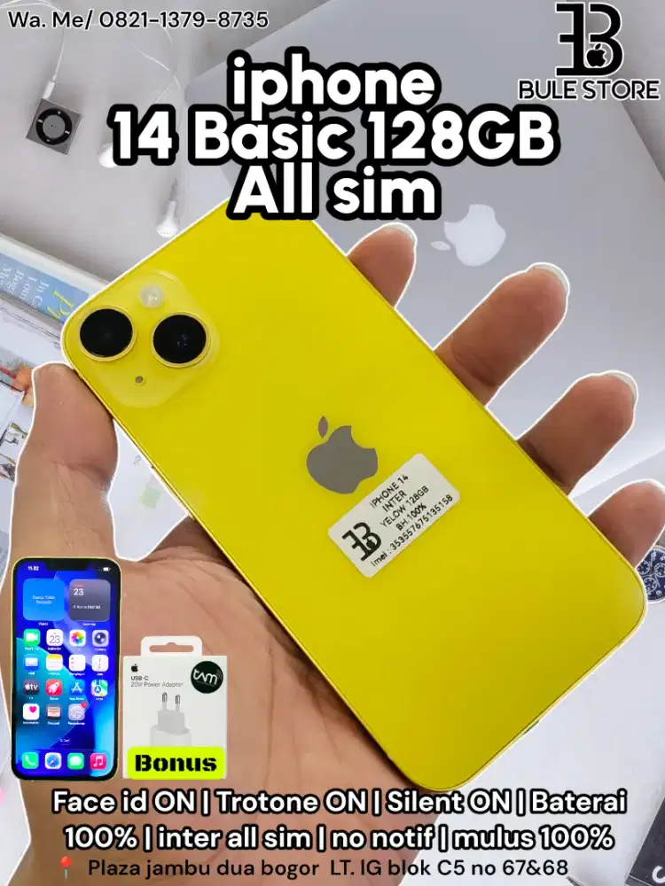 Iphone 14 128GB ALL SIM LIKE NEW