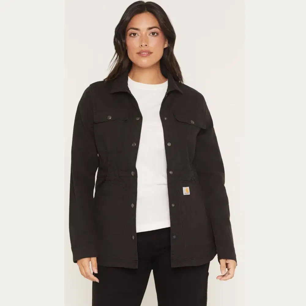 Jacket Carhartt Women's TENCEL Fiber Series Relaxed Fit Canvas Coat Or