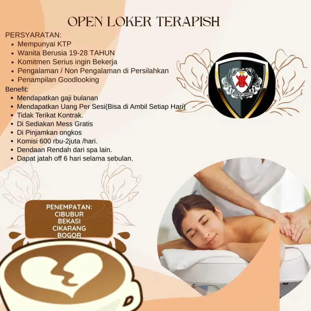 Di butuhkan terapis spa