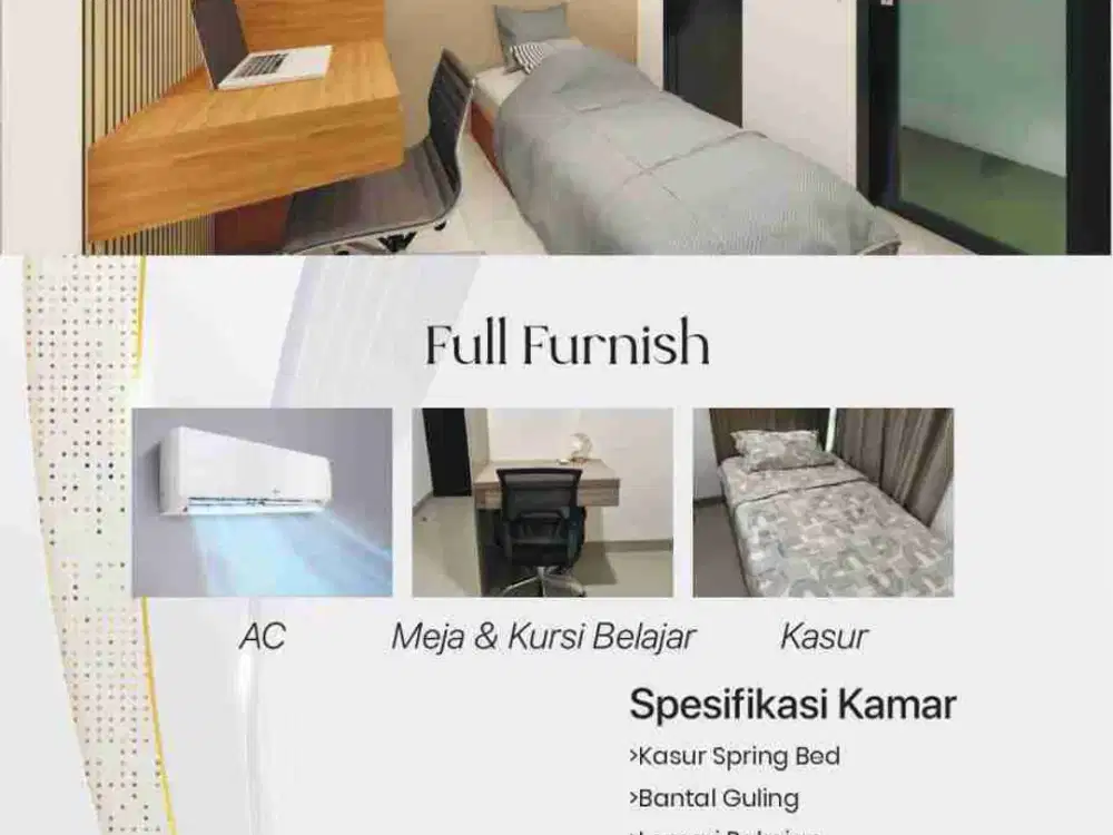 DIJUAL KOSAN 6 KAMAR FULL FURNISHED STRATEGIS DEKAT IPB(CSL) KOTA BOGOR