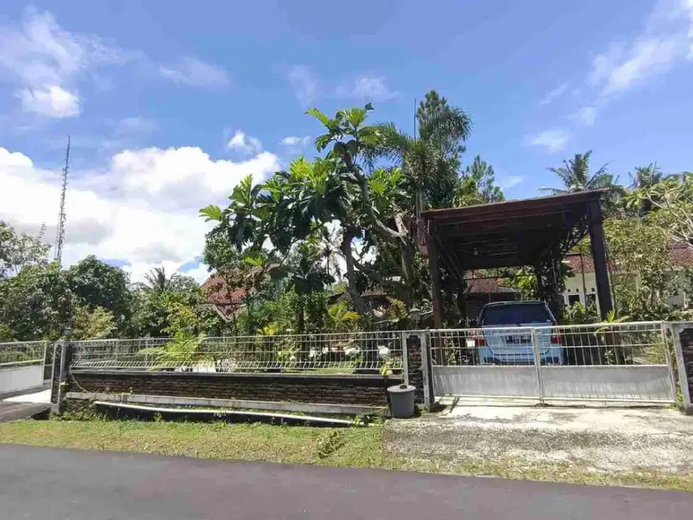 VILLA JOGLO KLASIK JAWA DENGAN TANAH LUAS VIEW SUNGAI DI AREA SEJUK DAN ASRI DI JALAN KALIURANG KM. 14 PAKEM SLEMAN