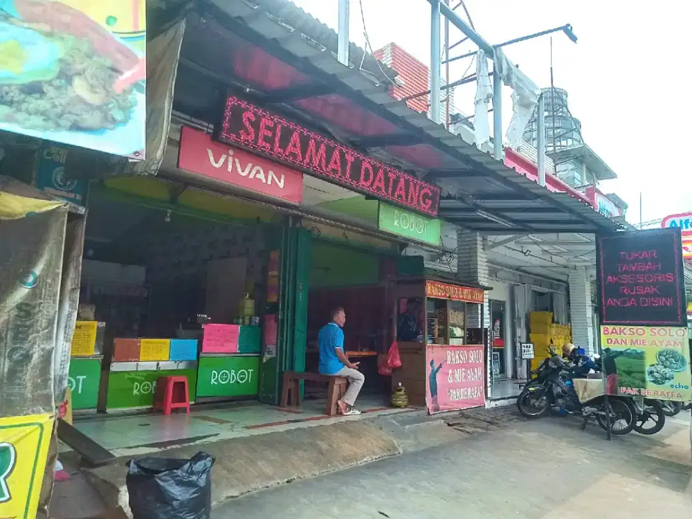 Ruko strategis serta Unit bisnis Counter yang sudah Existing +-7 tahun