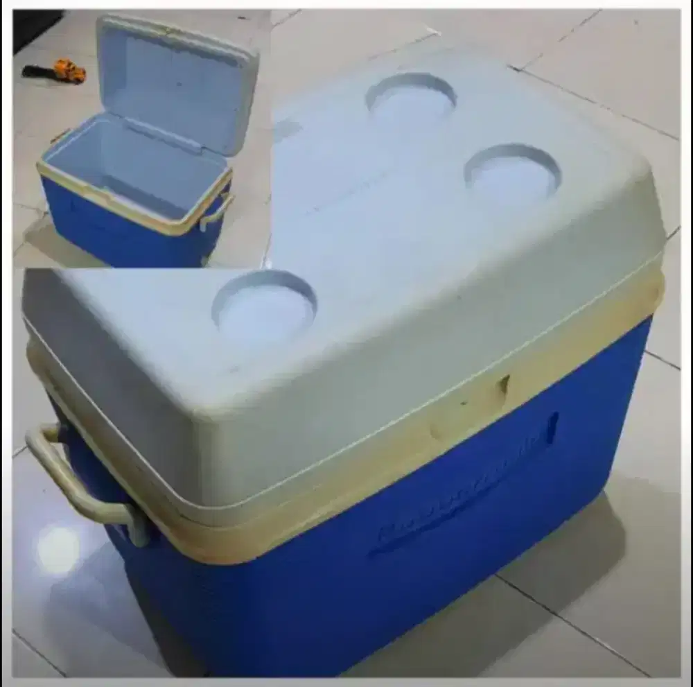 Jual murah cooler box rubbermaid masih normal,harga 900 ribu bs nego,
