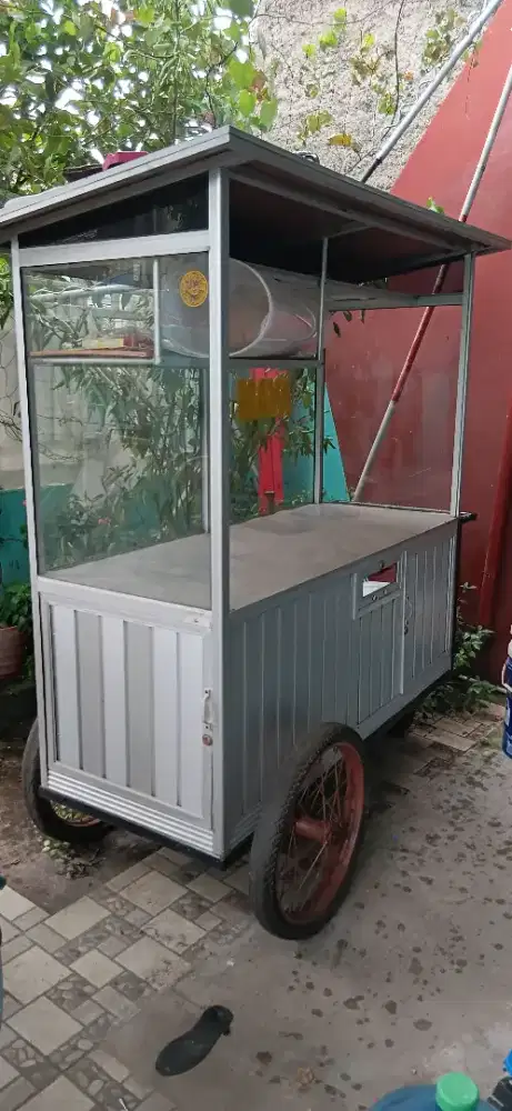 Dijual gerobag bekas bubur ayam