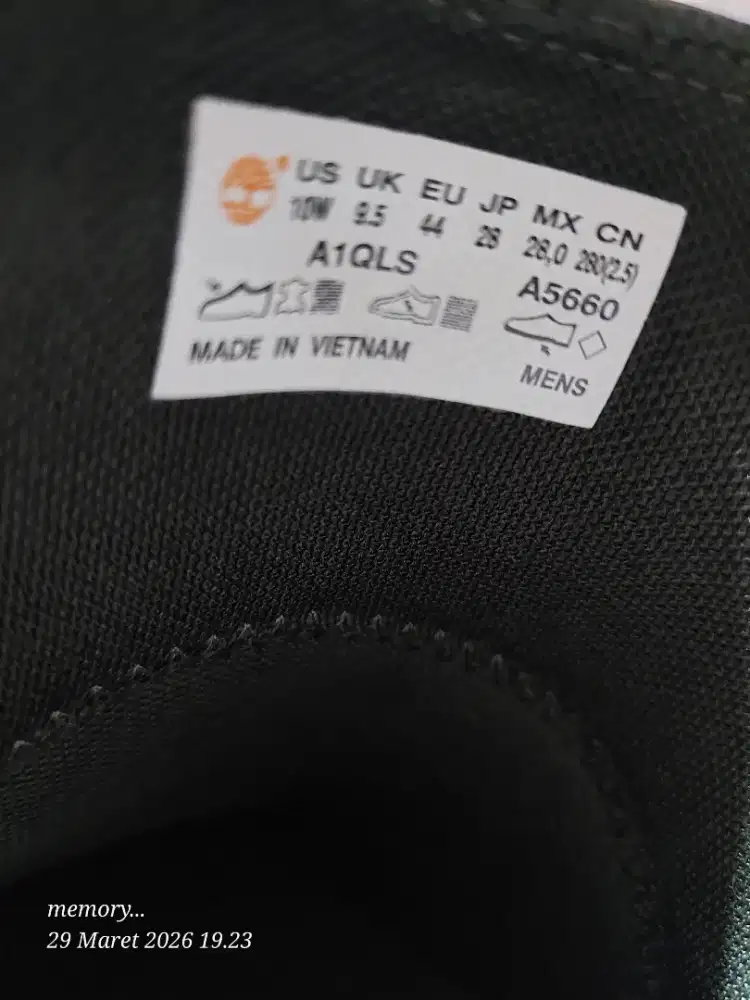 DIJUAL SEPATU KULIT SECOND TIMBERLAND 90%