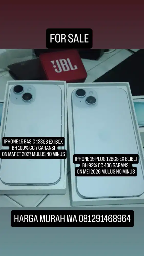 IPHONE 15 DAN 15 PLUS CEK DESKRIPSI