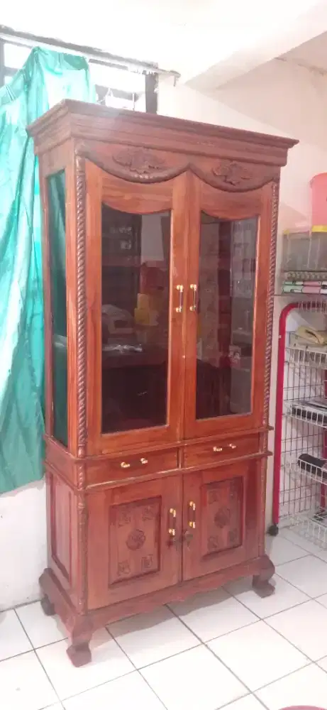 Lemari kayu jati Preloved