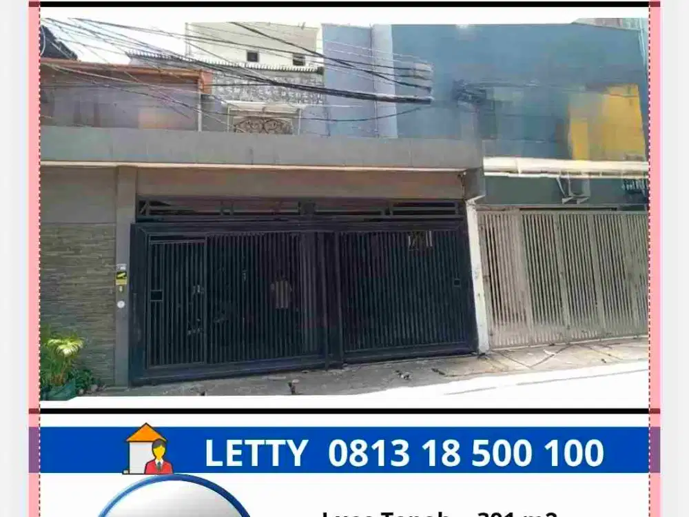 Ruko 3 Lantai Kemayoran Jakarta Pusat Lokasi Strategis