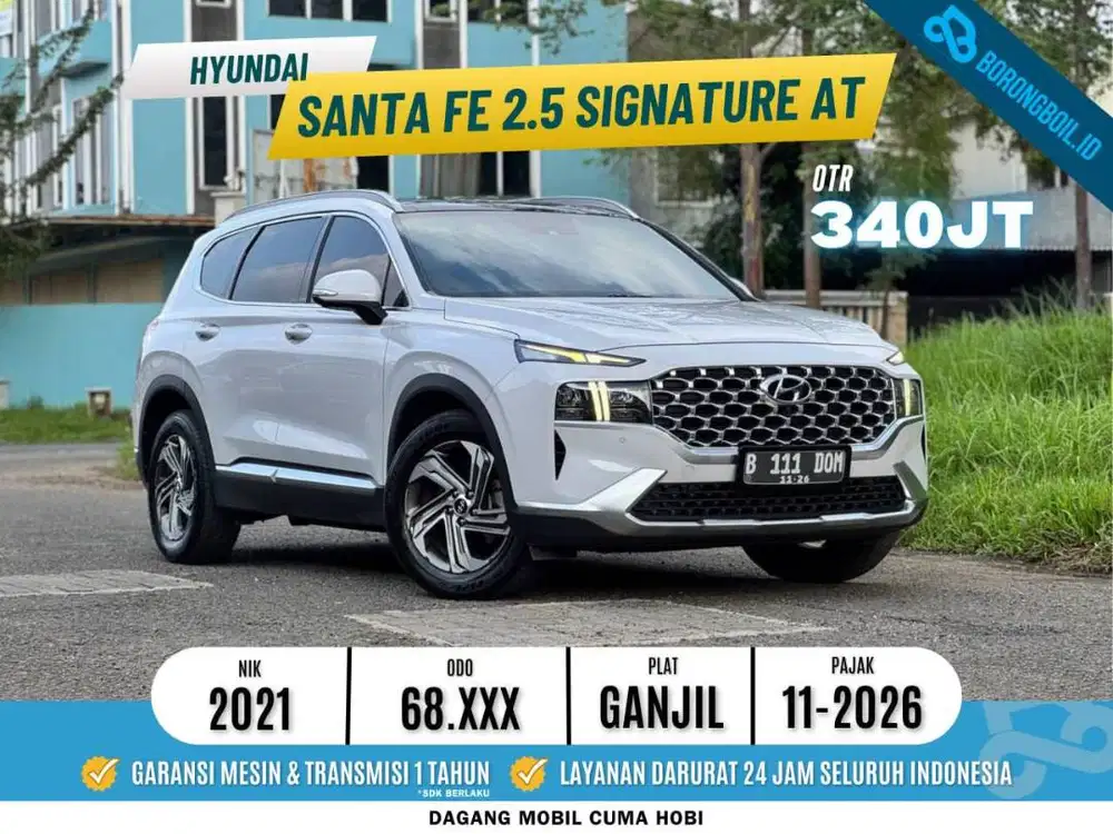 Hyundai santa fe 2.5 signature bensin at 2021 OBAT GANTENG