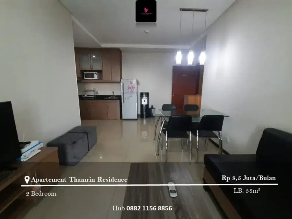 Disewakan Apartement Thamrin Residence High Floor 2BR Furnished