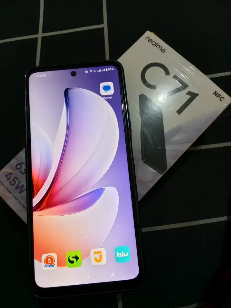 Jual realme c71 ram 6 128 mulus full set baru 1 Minggu beli,