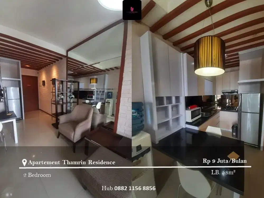 Disewakan Apartement Thamrin Residence Mid Floor 2BR FF
