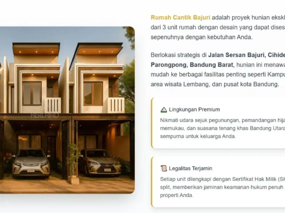 Rumah Main Road Sersan Bajuri – 12 Menit ke UPI Setiabudi, Siap Huni & Investasi!