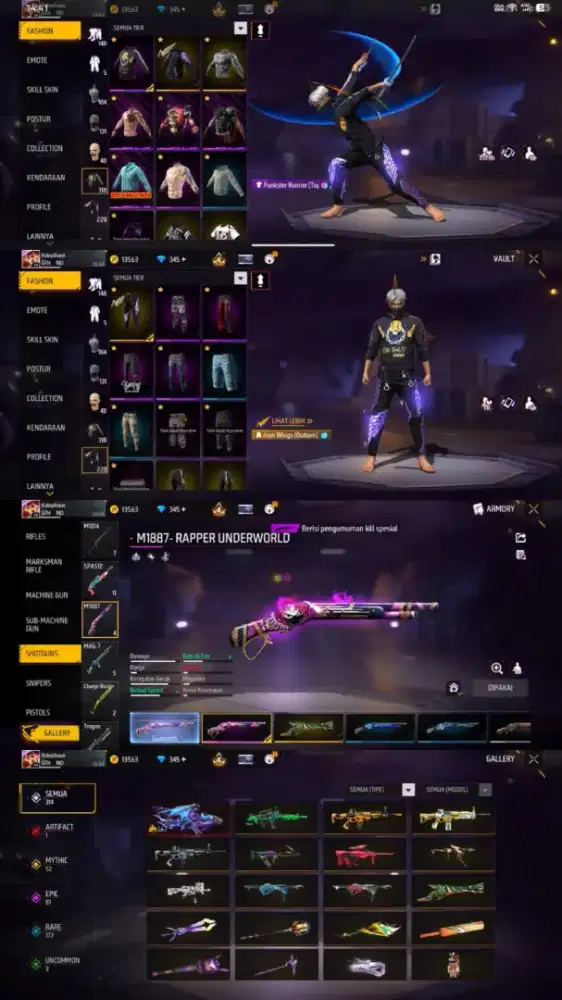 Jual akun ff aman dan amanah