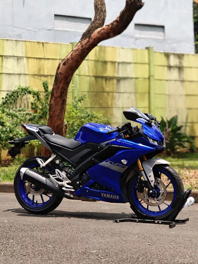 YAMAHA R15 V3 2021 BIRU KM 8K PAJAK PANJANG LIKE NEW
