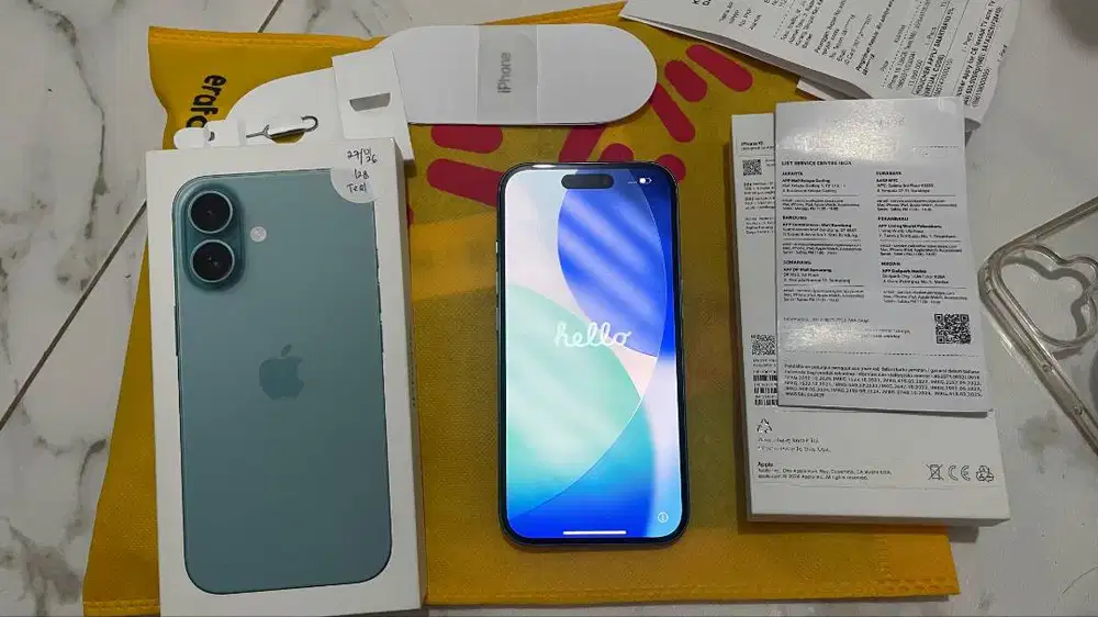 JUAL cepat Iphone 16 bassic 128gb Masih Ada garansi IBox nya