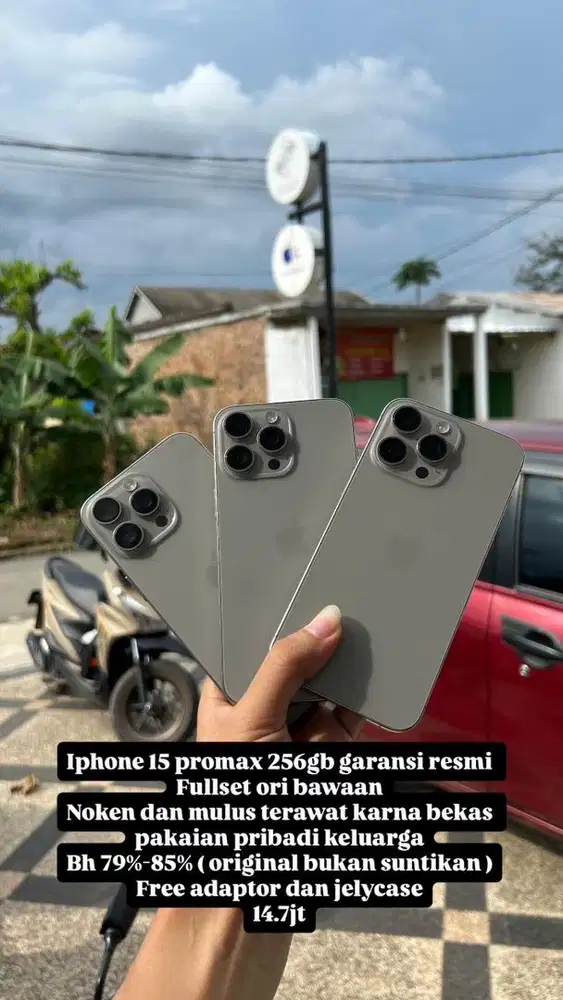 Iphone 15 promax 256gb resmi ibox