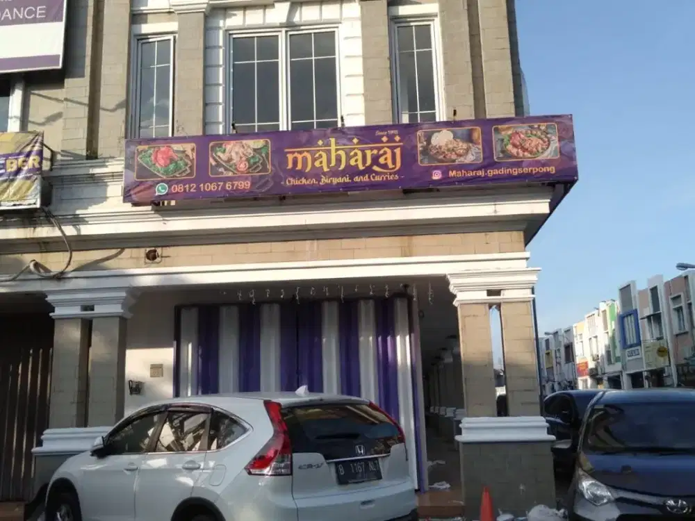 Ruko disewakan di gading serpong 3 lantai hadap jalan dan posisi hoek di paramount