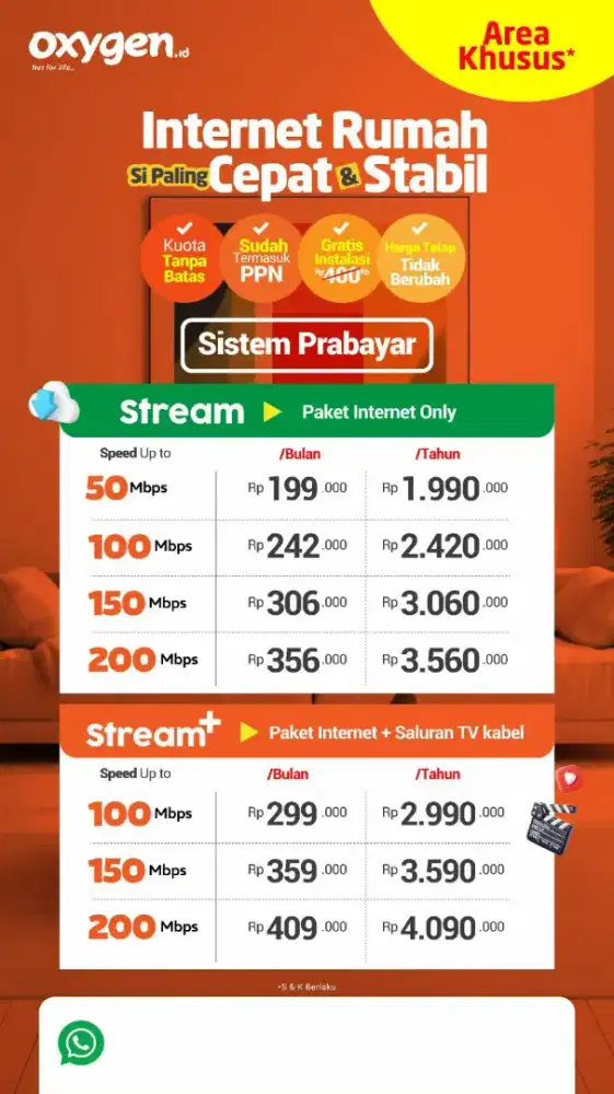 PEMASANGAN WIFI OXYGEN