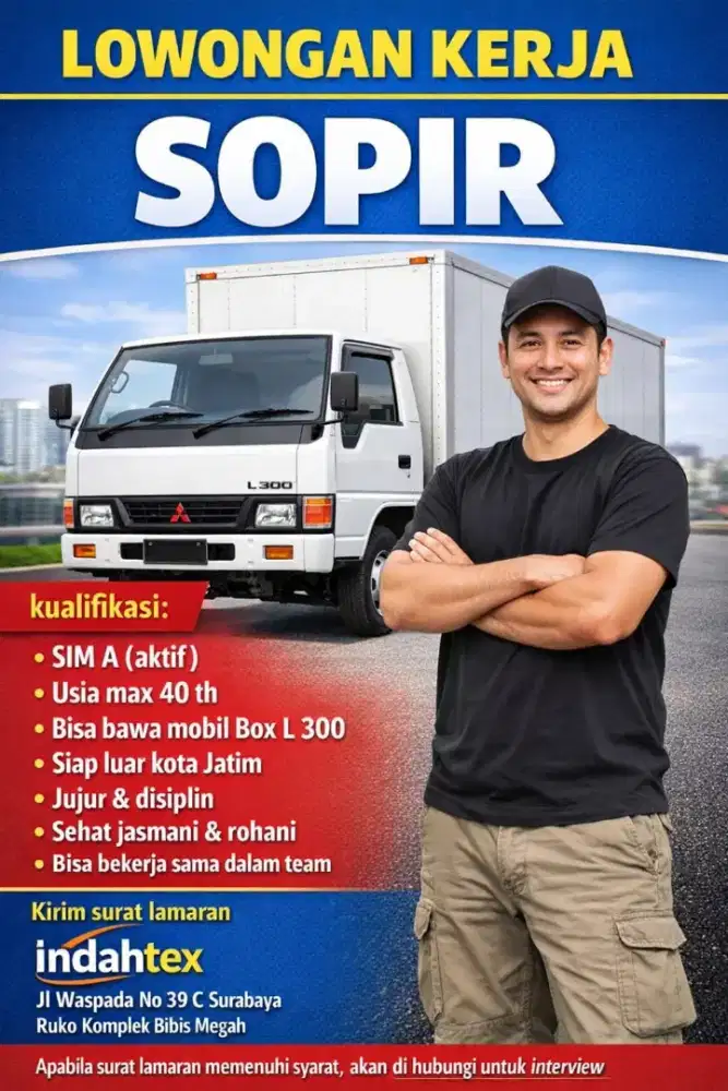 Lowongan sopir terbaru