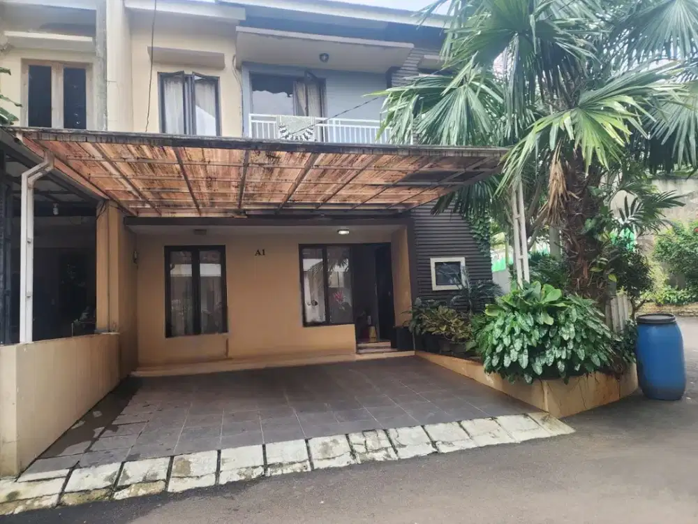 Di jual Rumah Cluster 2 Lantai di Jagakarsa akses strategis, aman, lingkungan hijau asri.