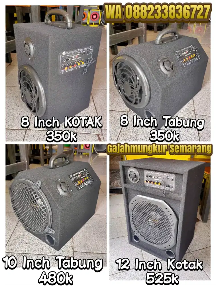 Speaker aktif bluetooth karaoke rakitan murah bergaransi