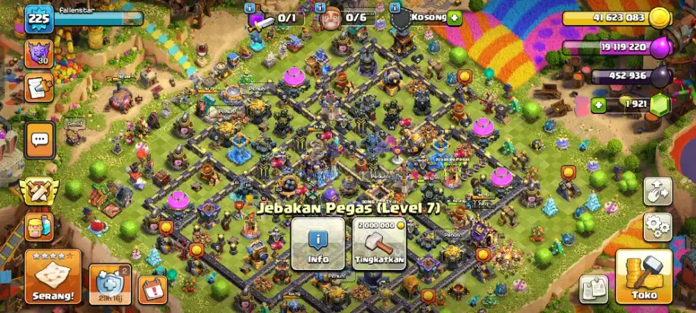 Akun coc TH 18 semi max