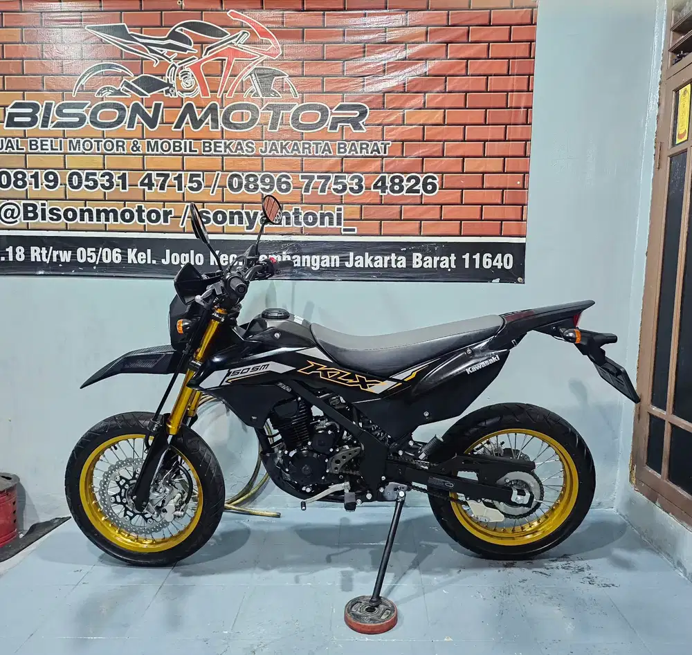 ISTIMEWA! KAWASAKI KLX SM SE 150 USD TAHUN 2024 HITAM GLOSSY