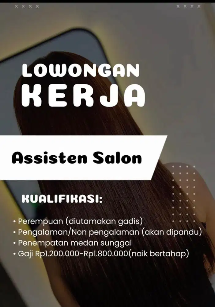 DIBUTUHKAN ASSISTEN SALON