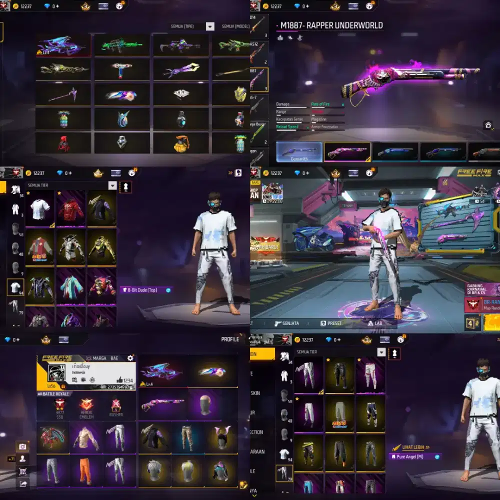 jual akun ff murah dan amanah