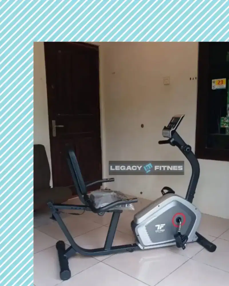 Sepeda statis Recumbent TL-368R alat olahraga YKG-199