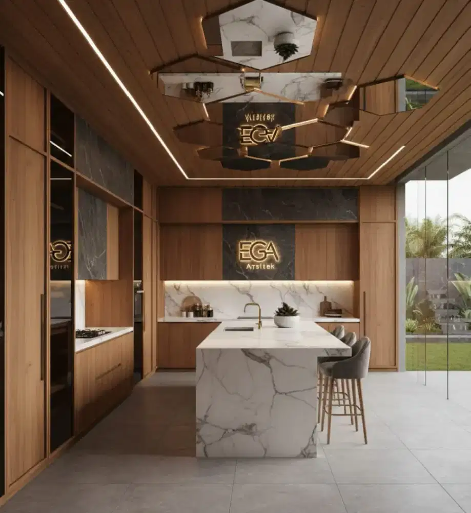 Interior rumah jasa arsitek kitchen Mampang