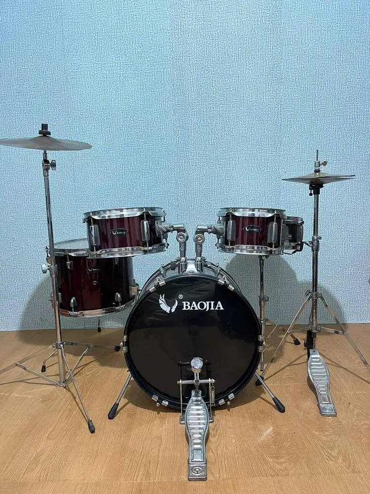 Drum set junior baojia lengkap cymbal