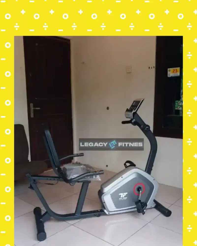 Sepeda statis Recumbent TL-368R alat olahraga YKG-199