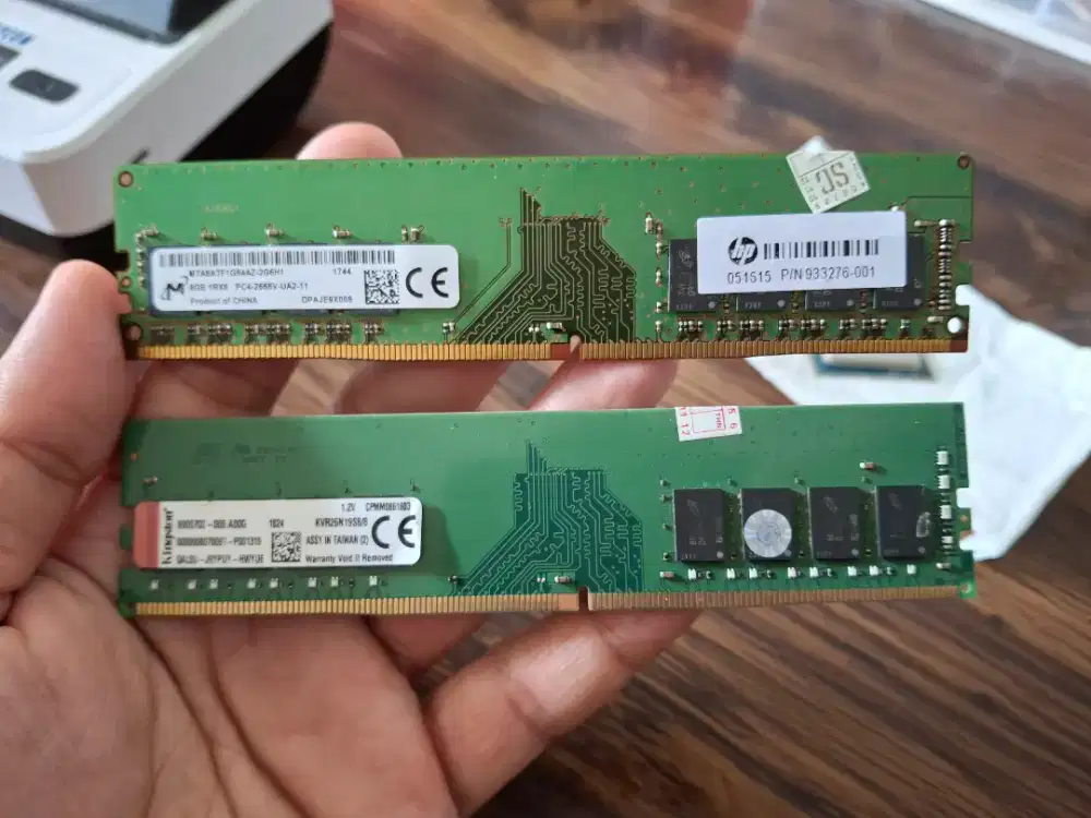 Memory Ram PC Micron/Kingston 8GB DDR4 2666Mhz Normal EX Cabutan