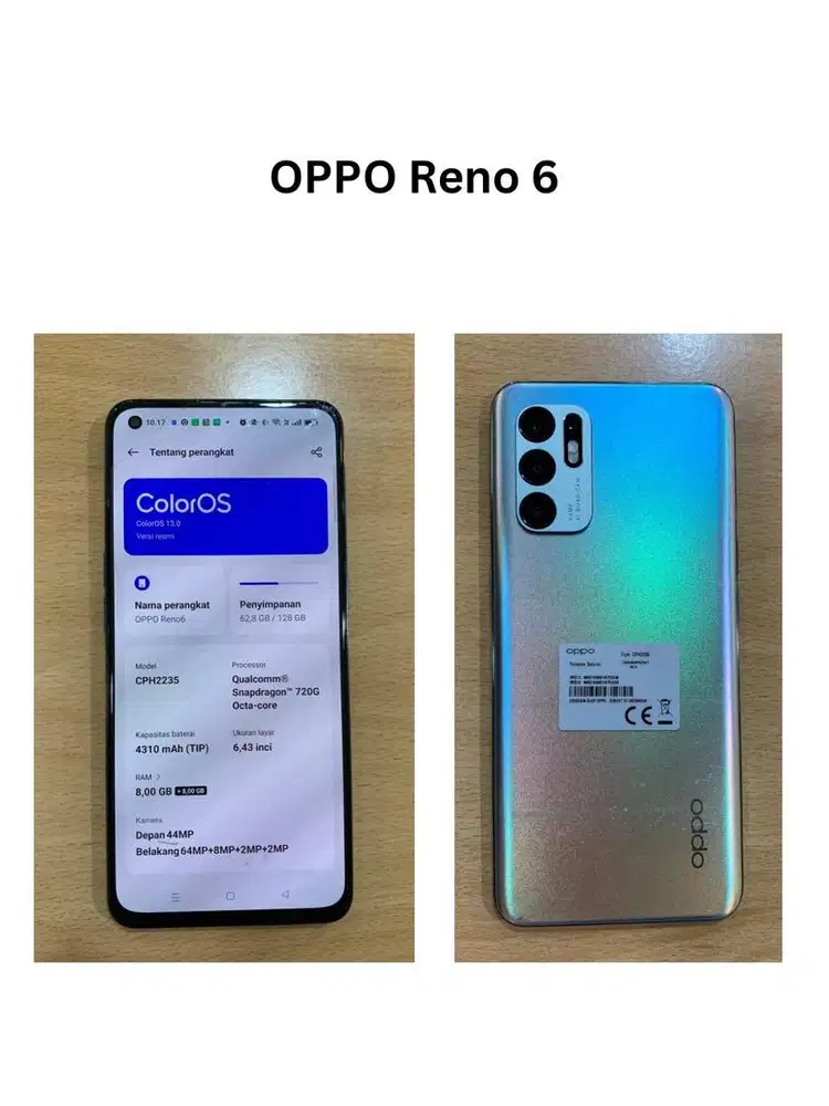 Oppo Reno 6 (ram 8 / 128 gb)