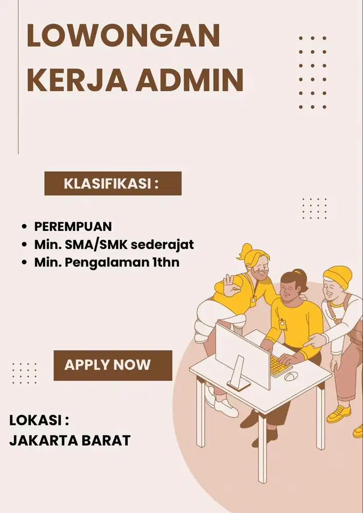 LOWONGAN PEKERJAAN ADMIN