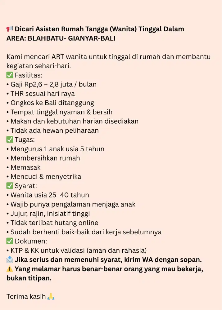 LOKER ART WANITA DI BALI