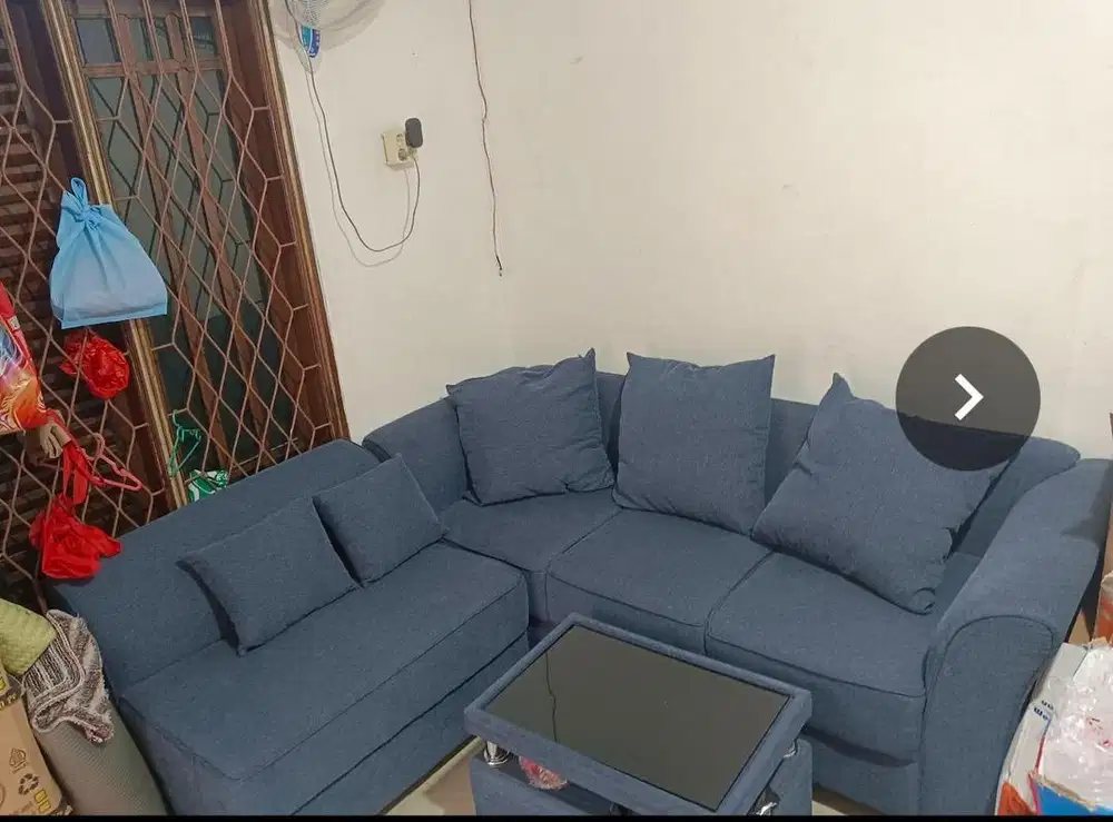 Dijual sofa bentuk L