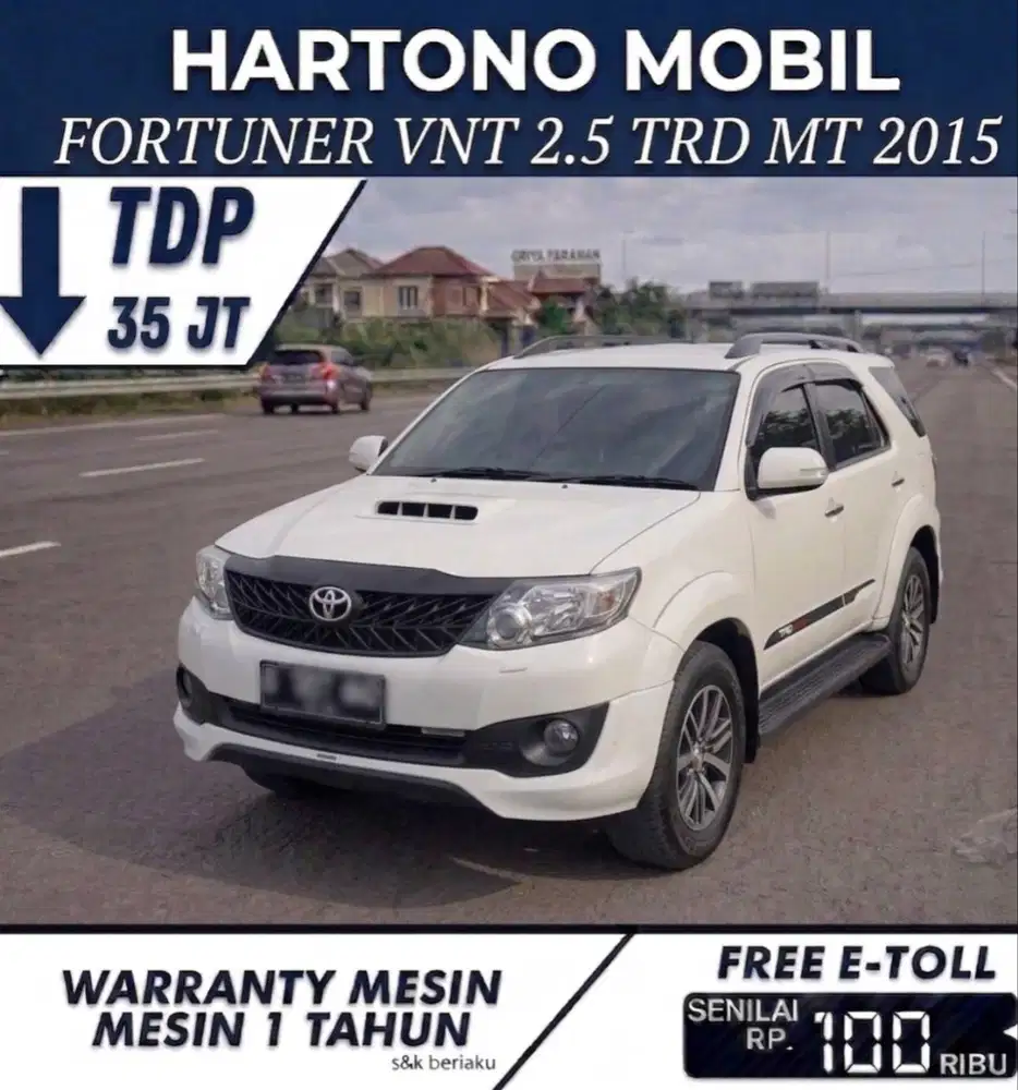 FORTUNER VNT TRD MT 2.5 2015